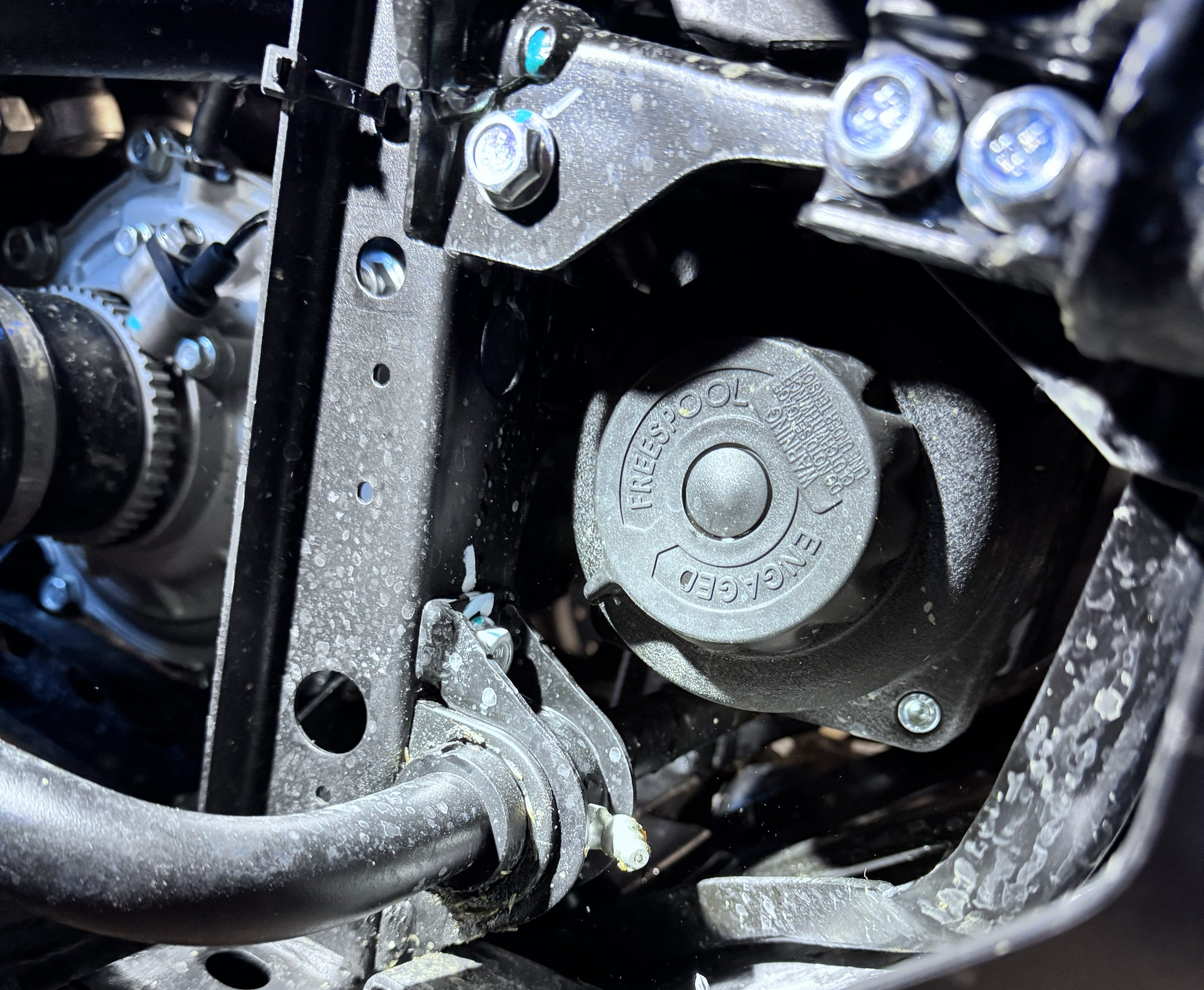 Factory winch mounted on the front of a Gen 3 CFMOTO CFORCE 850 Touring ATV