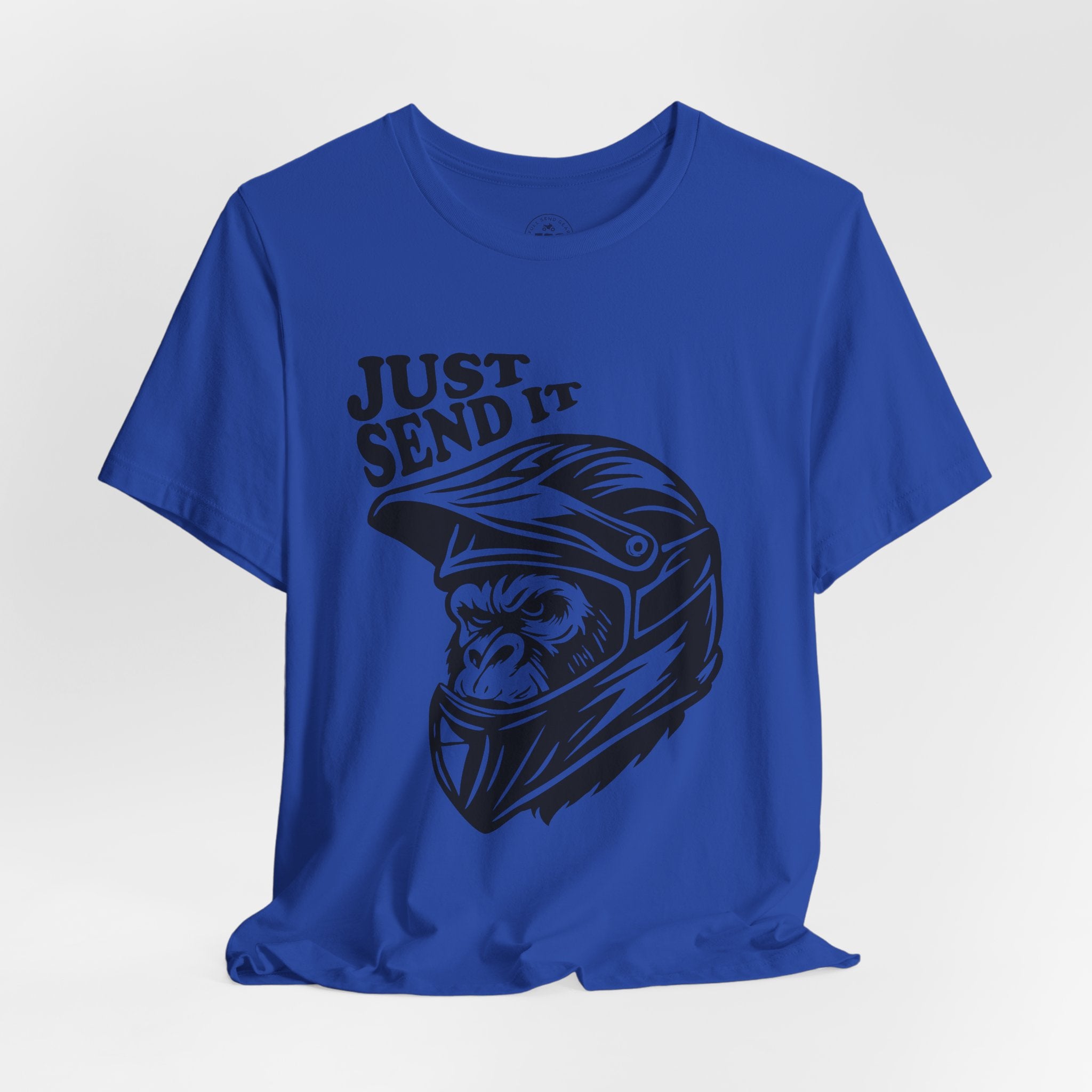 Just Send It Shirt – ATV Motocross Ape Helmet Tee | Off-Road Trail Rider Graphic Shirt