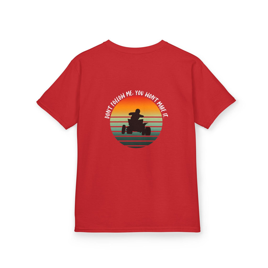 Kids ATV Rider Shirt – Retro Sunset Quad Tee for Boys & Girls | Off-Road Trail Riding Kids Shirt