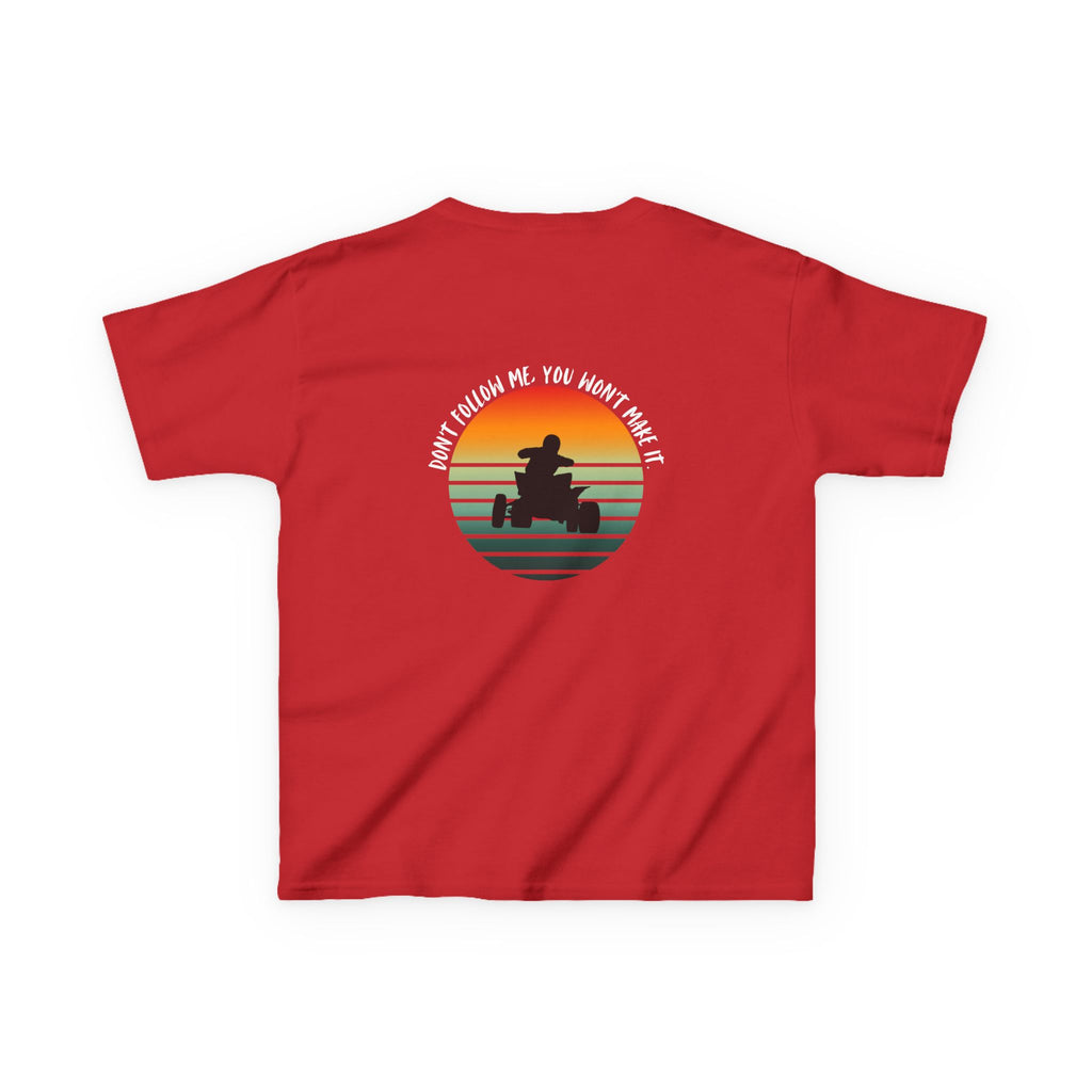 Kids ATV Rider Shirt – Retro Sunset Quad Tee for Boys & Girls | Off-Road Trail Riding Kids Shirt