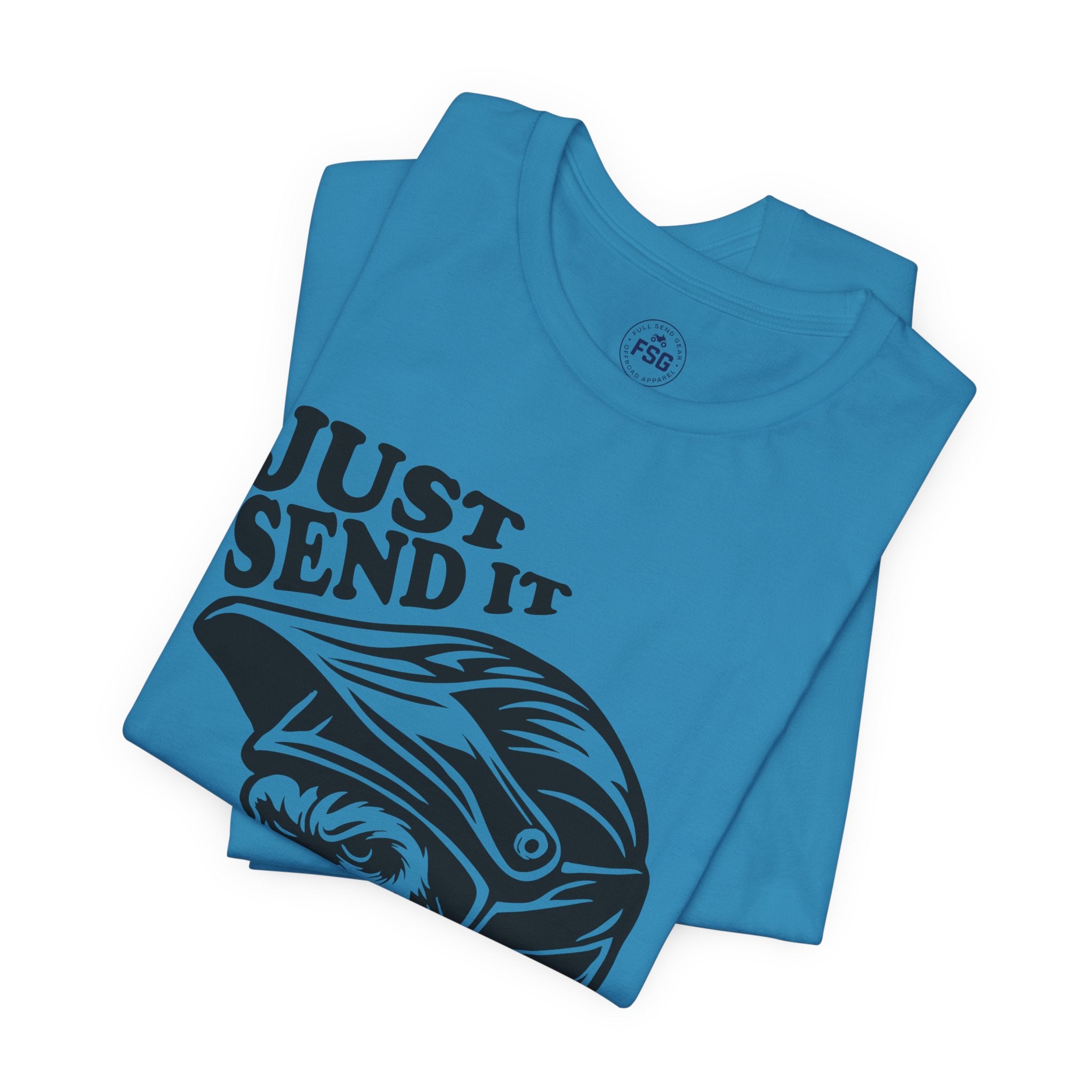 Just Send It Shirt – ATV Motocross Ape Helmet Tee | Off-Road Trail Rider Graphic Shirt