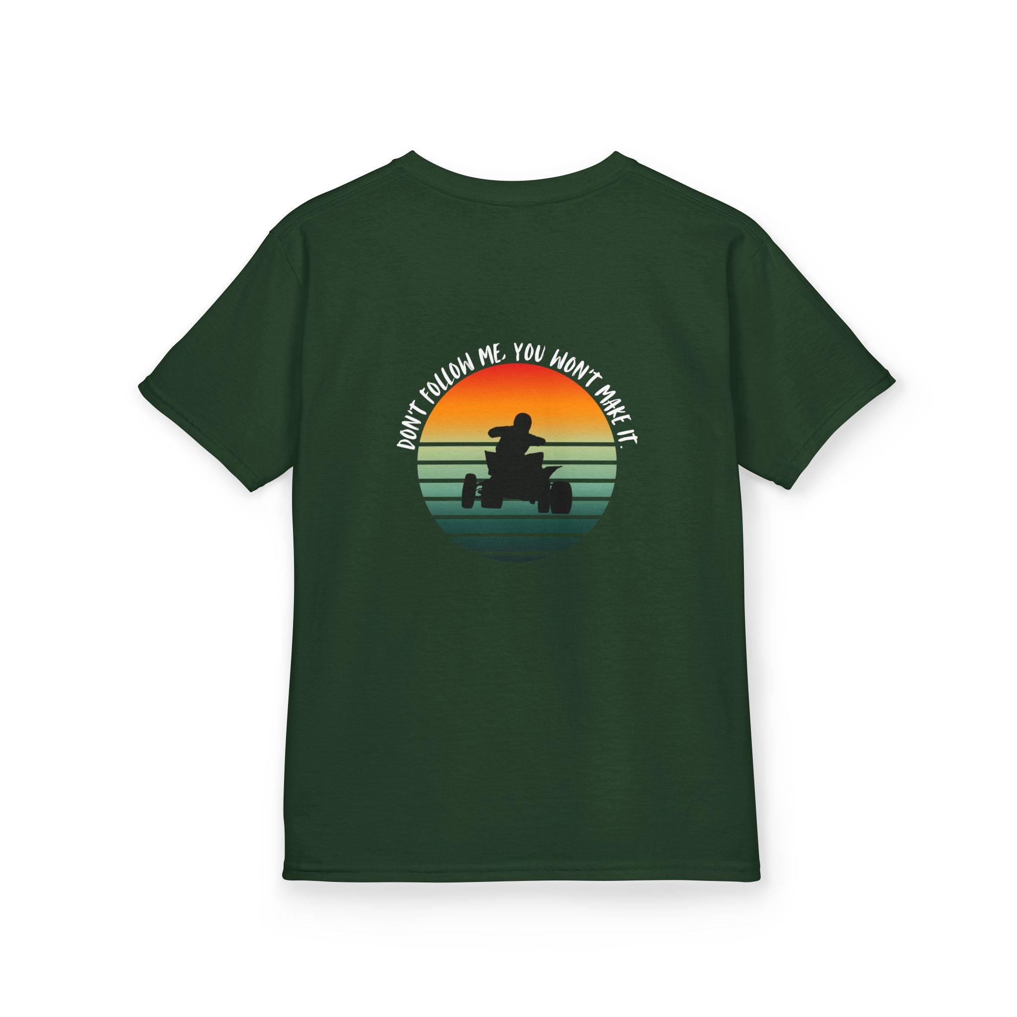 Kids ATV Rider Shirt – Retro Sunset Quad Tee for Boys & Girls | Off-Road Trail Riding Kids Shirt
