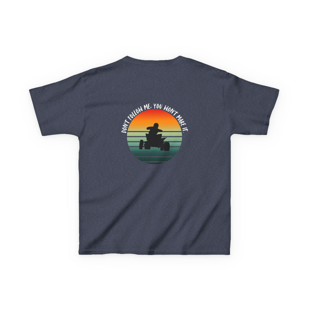 Kids ATV Rider Shirt – Retro Sunset Quad Tee for Boys & Girls | Off-Road Trail Riding Kids Shirt