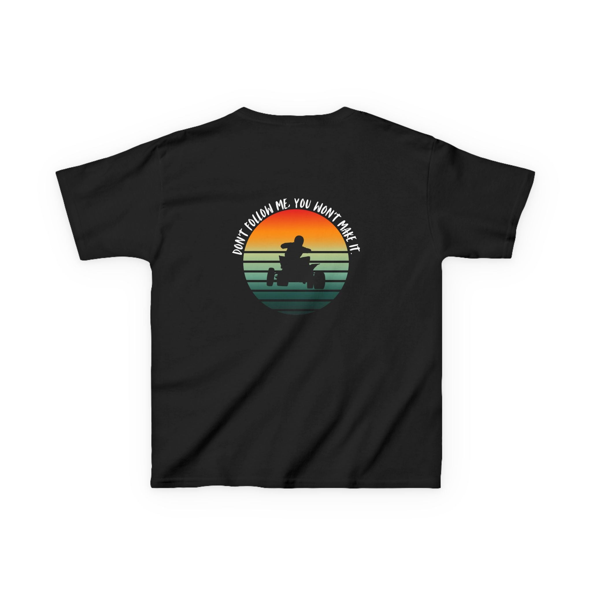 Kids ATV Rider Shirt – Retro Sunset Quad Tee for Boys & Girls | Off-Road Trail Riding Kids Shirt