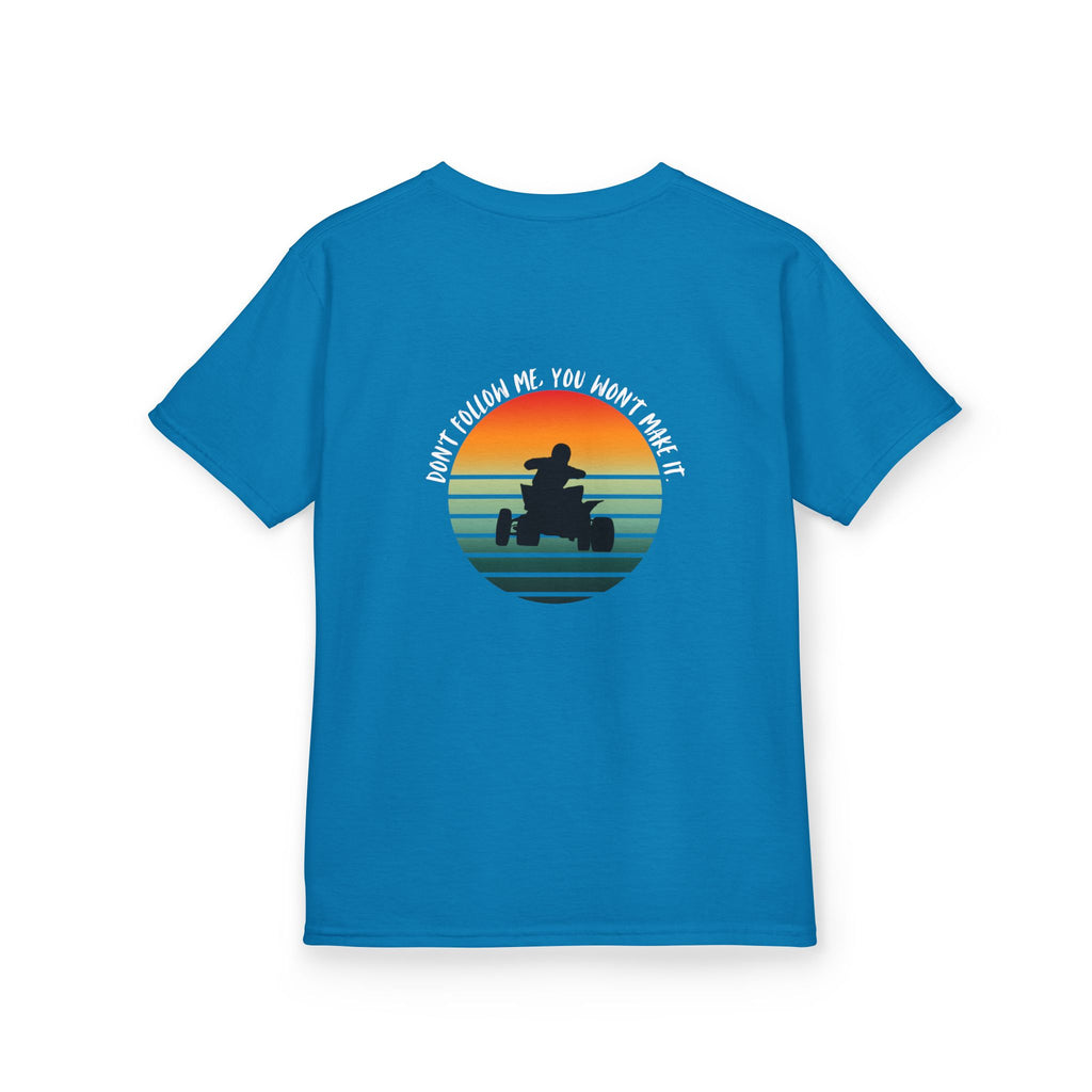 Kids ATV Rider Shirt – Retro Sunset Quad Tee for Boys & Girls | Off-Road Trail Riding Kids Shirt
