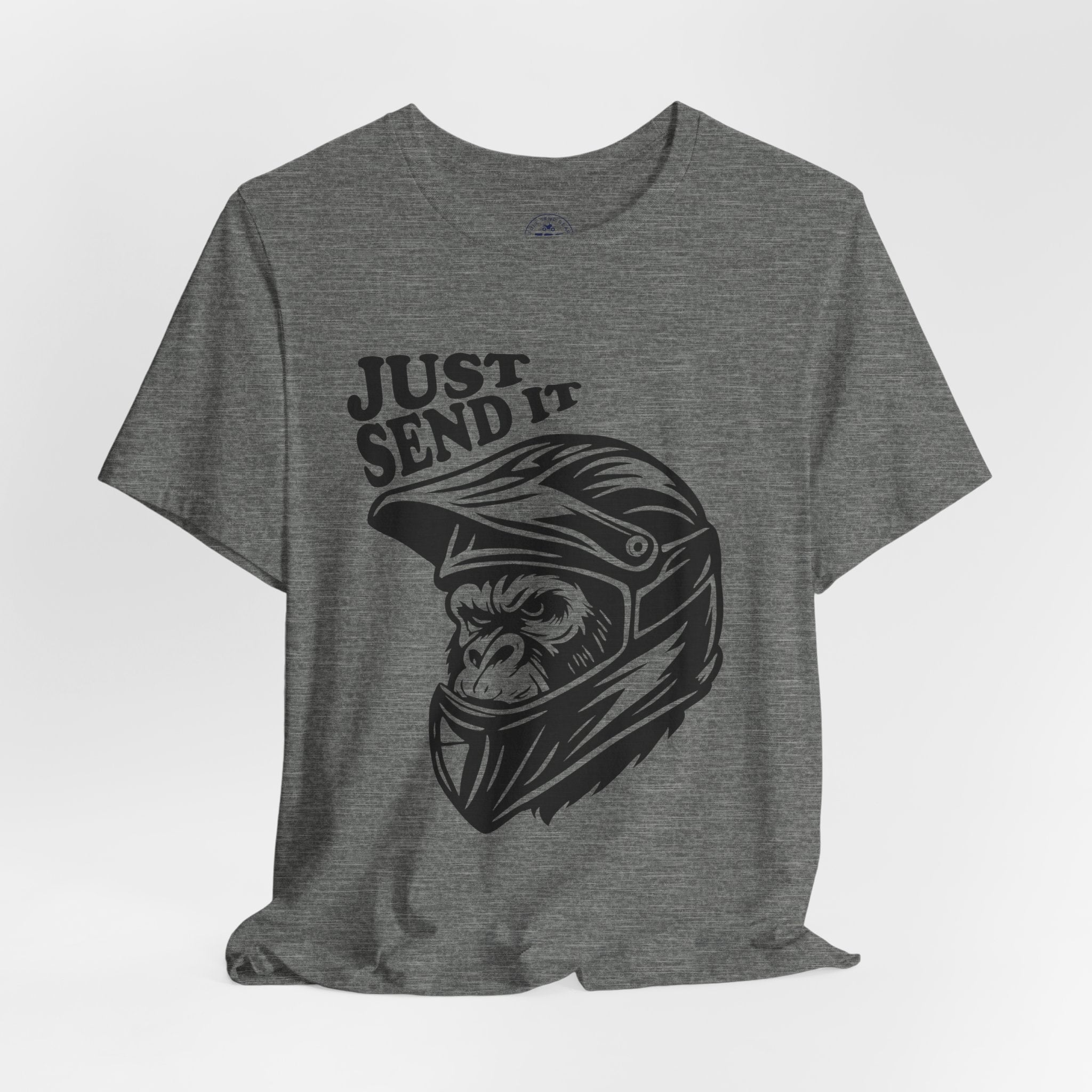 Just Send It Shirt – ATV Motocross Ape Helmet Tee | Off-Road Trail Rider Graphic Shirt